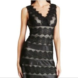 Cocktail dress, lace overlay, silk lined